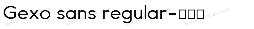 Gexo sans regular字体转换